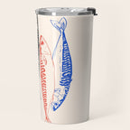 Mackerel Retro Travel Mug Gallery Image 2