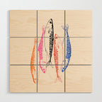 Mackerel Retro Wood Wall Art Gallery Image 1