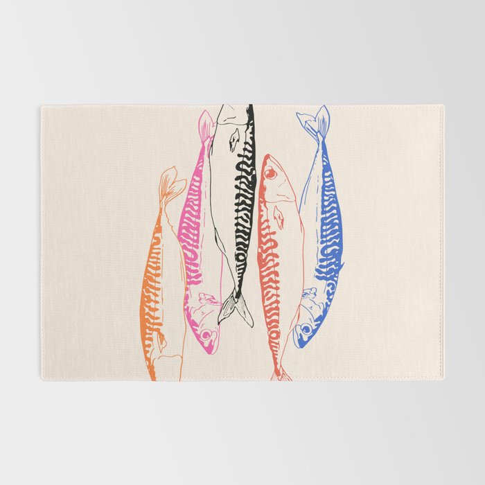 Mackerel Retro Rug Gallery Image 2