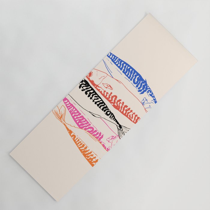 Mackerel Retro Yoga Mat Gallery Image 1