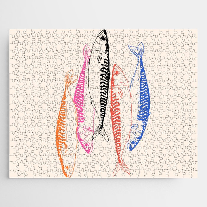 Mackerel Retro Jigsaw Puzzle Gallery Image 1