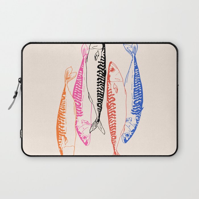 Mackerel Retro Laptop Sleeve Gallery Image 1