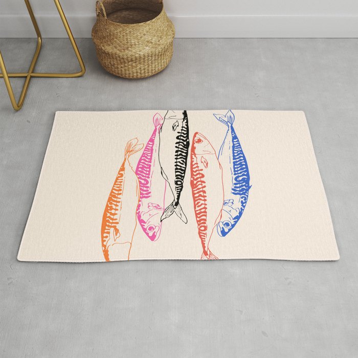 Mackerel Retro Rug Gallery Image 1