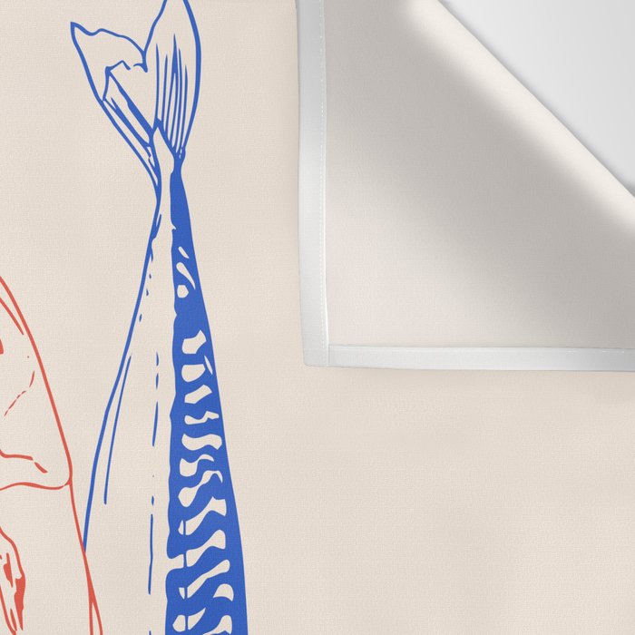 Mackerel Retro Wall Tapestry Gallery Image 3