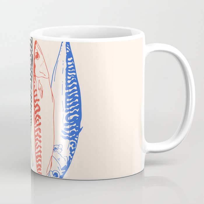 Mackerel Retro Coffee Mug Gallery Image 1