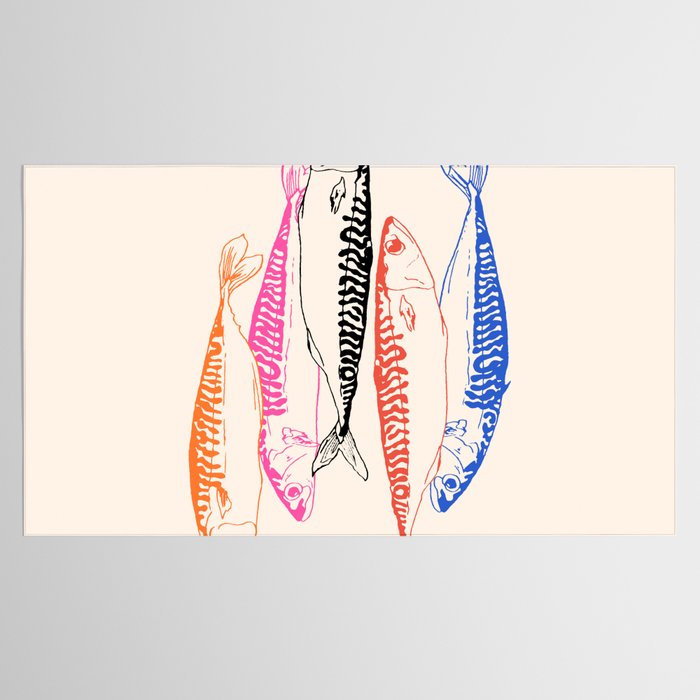 Mackerel Retro Tablecloth Gallery Image 2