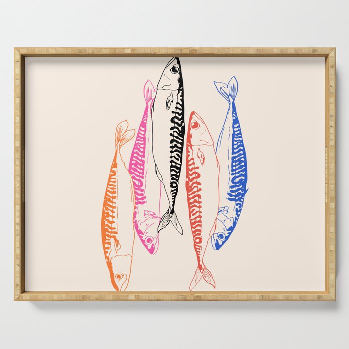 Mackerel Retro Serving Tray Gallery Image 1