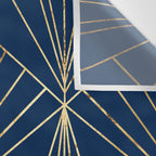 Navy Blue Art Deco - Large Scale Wall Tapestry Gallery Image 3