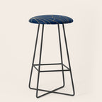 Navy Blue Art Deco - Large Scale Stool Gallery Image 1
