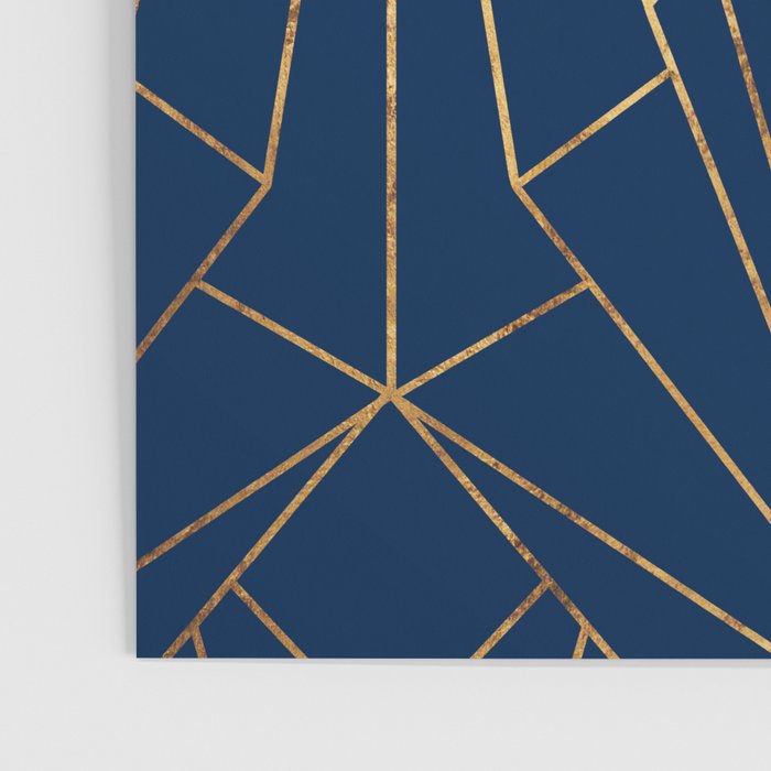 Navy Blue Art Deco - Large Scale Poster Gallery Image 3