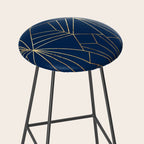 Navy Blue Art Deco - Large Scale Stool Gallery Image 2