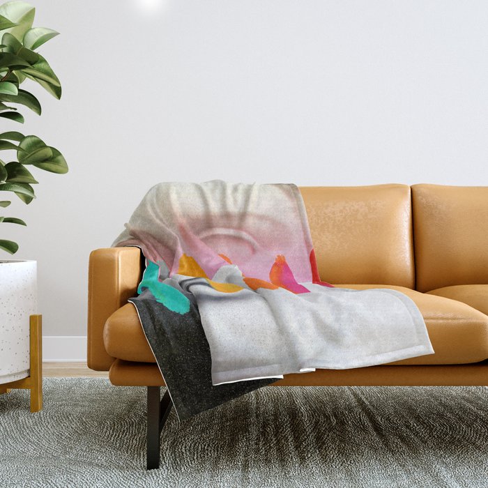 Composition on Panel 2 Throw Blanket Gallery Image 1
