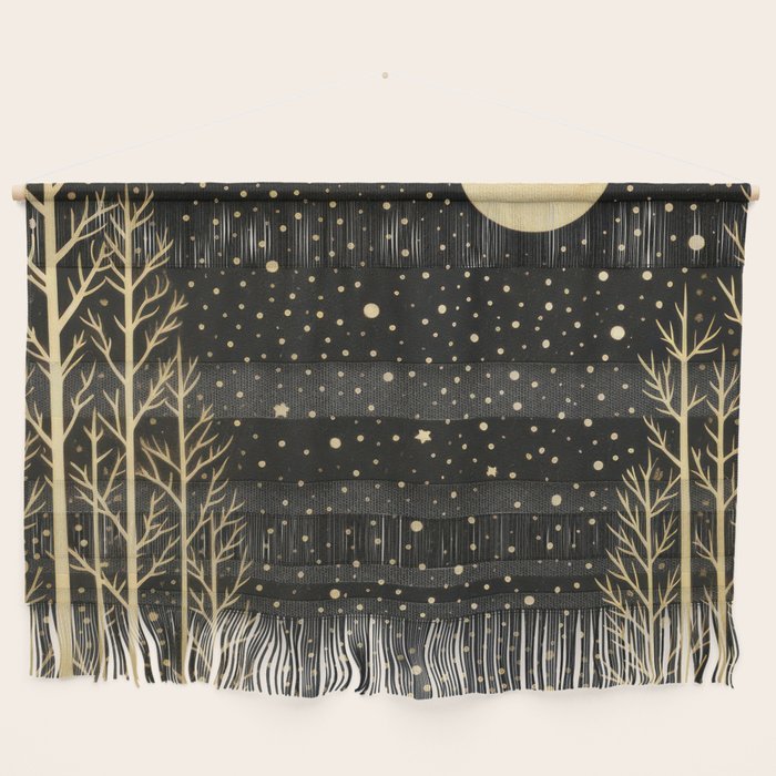 Glittering Snow Stars Wall Hanging Gallery Image 1