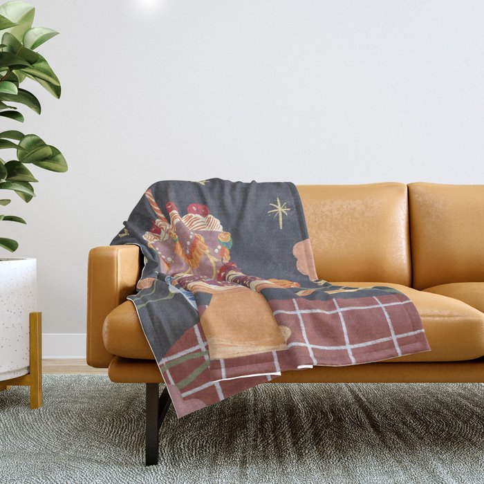 Cherries on top Throw Blanket Gallery Image 1
