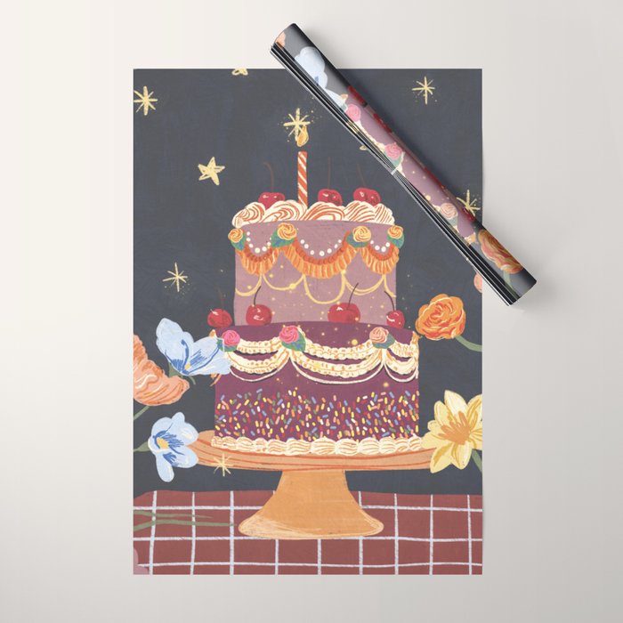 Cherries on top Wrapping Paper Gallery Image 1