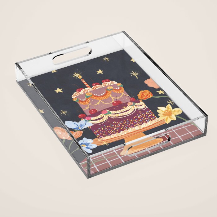 Cherries on top Acrylic Tray Gallery Image 1