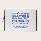 This Is My Second Rodeo Laptop Sleeve Gallery Image 1