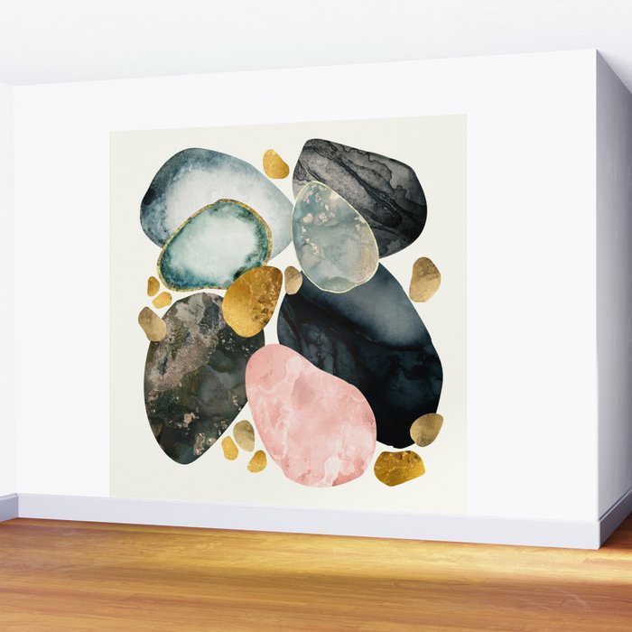 Pebble Abstract Wall Mural Gallery Image 2