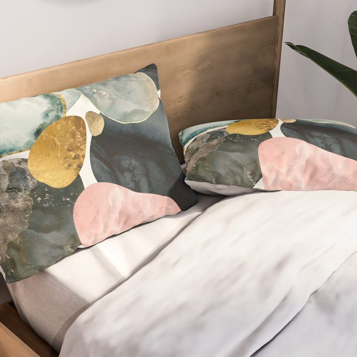 Pebble Abstract Pillow Sham Gallery Image 2