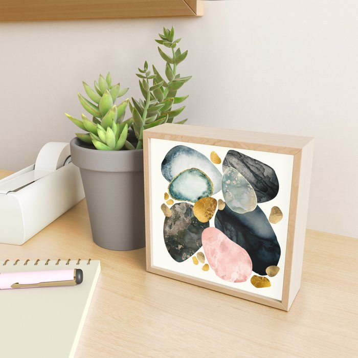Pebble Abstract Mini Art Print Gallery Image 2