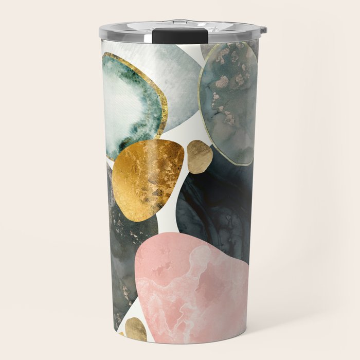 Pebble Abstract Travel Mug Gallery Image 1