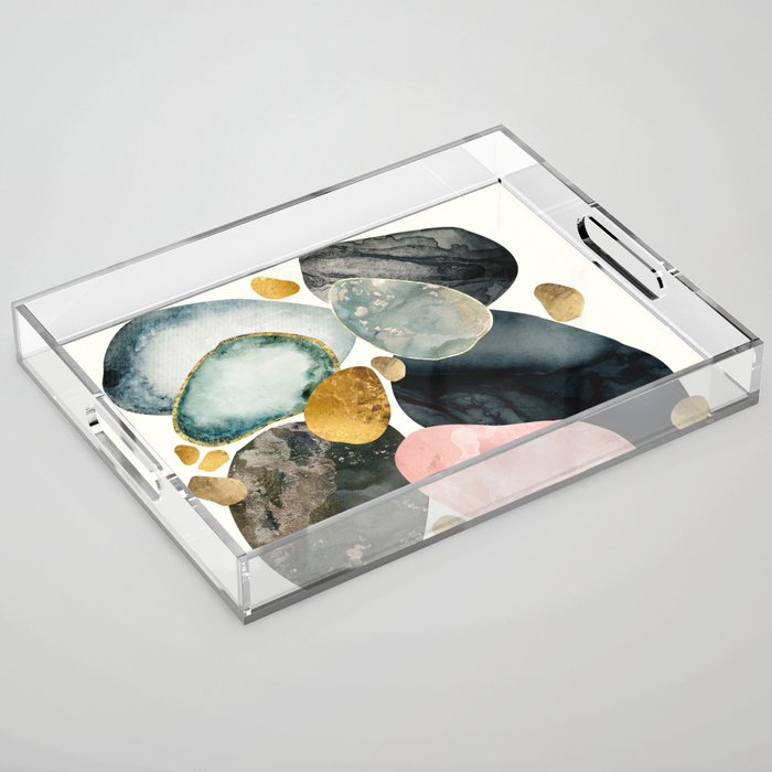 Pebble Abstract Acrylic Tray Gallery Image 1