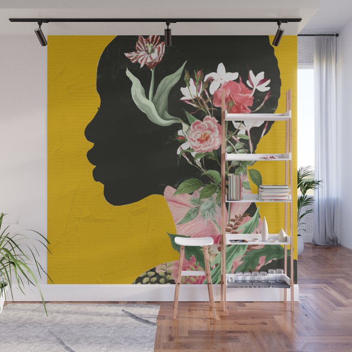 Floral Portrait 17 Wall Mural Gallery Image 1