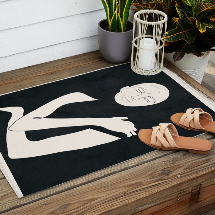 Composed Line Moment 04 Outdoor Rug Gallery Image 2