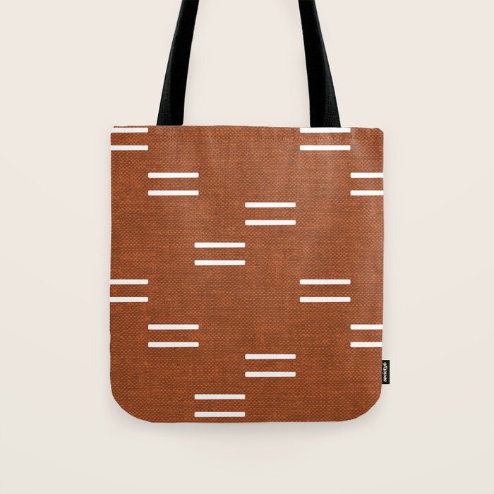 double dash - burnt orange Tote Bag Gallery Image 1