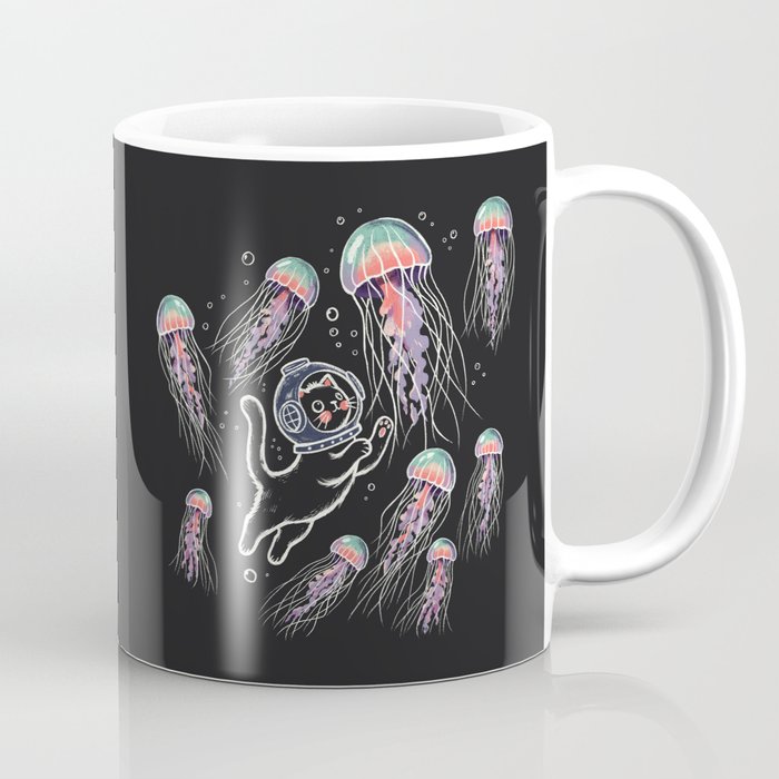 Jellyfish diver Coffee Mug Gallery Image 1