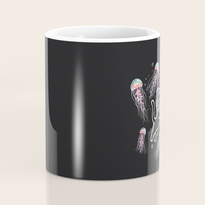 Jellyfish diver Coffee Mug Gallery Image 4