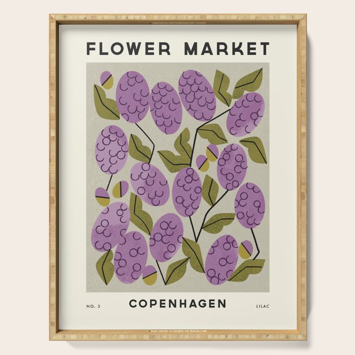 Flower Market No. 3 Serving Tray Gallery Image 1