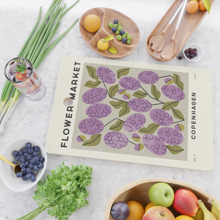Flower Market No. 3 Cutting Board Gallery Image 2