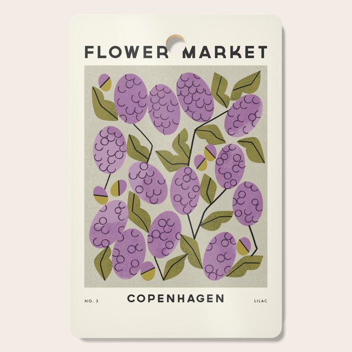Flower Market No. 3 Cutting Board Gallery Image 1