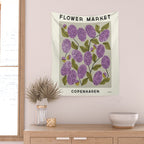 Flower Market No. 3 Wall Tapestry Gallery Image 2