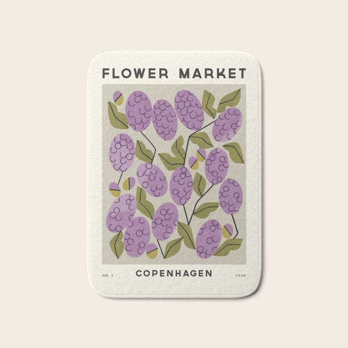 Flower Market No. 3 Bath Mat Gallery Image 1