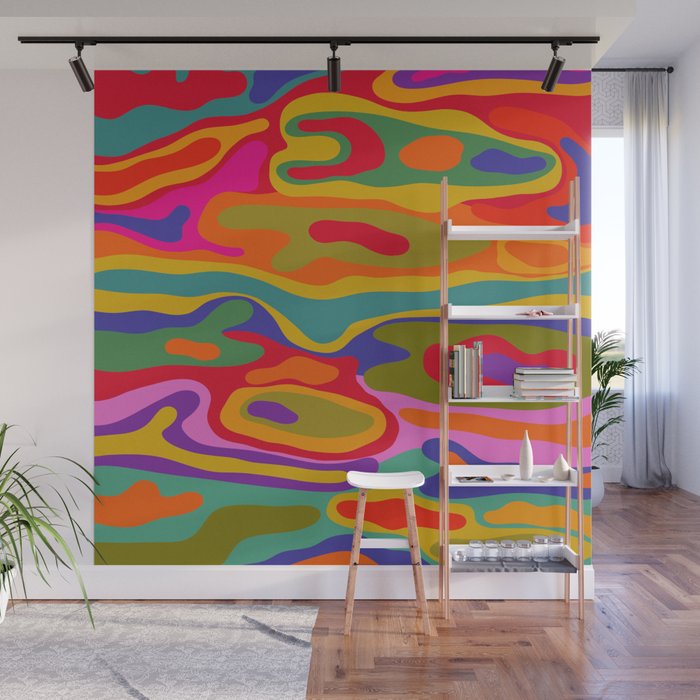 Colorful Pattern Wall Mural Gallery Image 1