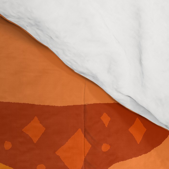 Orange Mushrooms Comforter Gallery Image 4