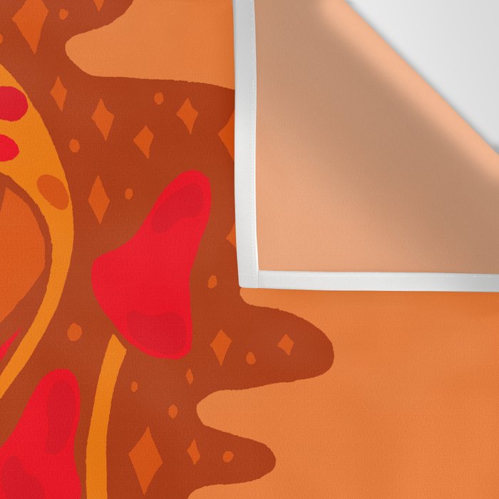 Orange Mushrooms Wall Tapestry Gallery Image 3
