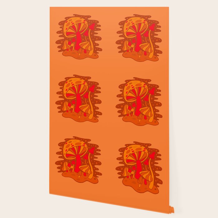 Orange Mushrooms Wallpaper Gallery Image 2