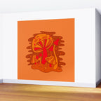 Orange Mushrooms Wall Mural Gallery Image 2