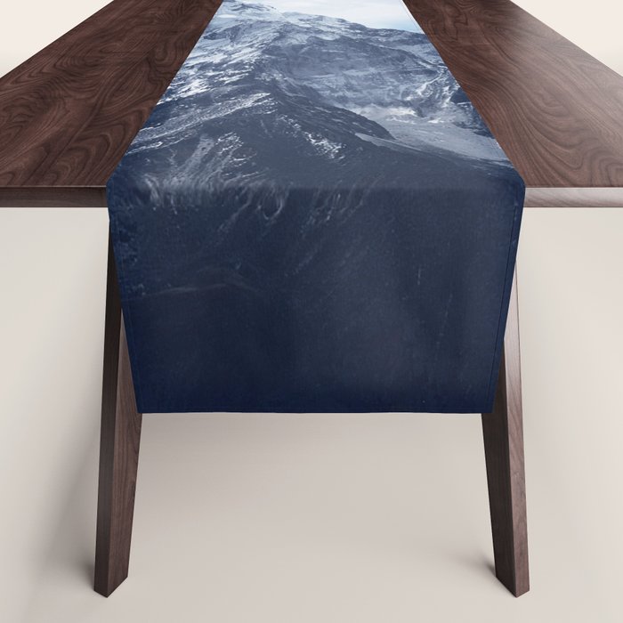 Snowy Mountain Peaks Table Runner Gallery Image 1