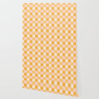 Yellow and peachy pink checks Wallpaper Gallery Image 2
