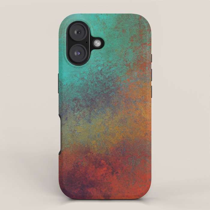 Colorful Rust Aesthetic Grunge Art iPhone Case Gallery Image 1