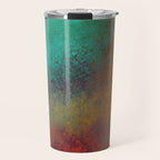 Colorful Rust Aesthetic Grunge Art Travel Mug Gallery Image 1