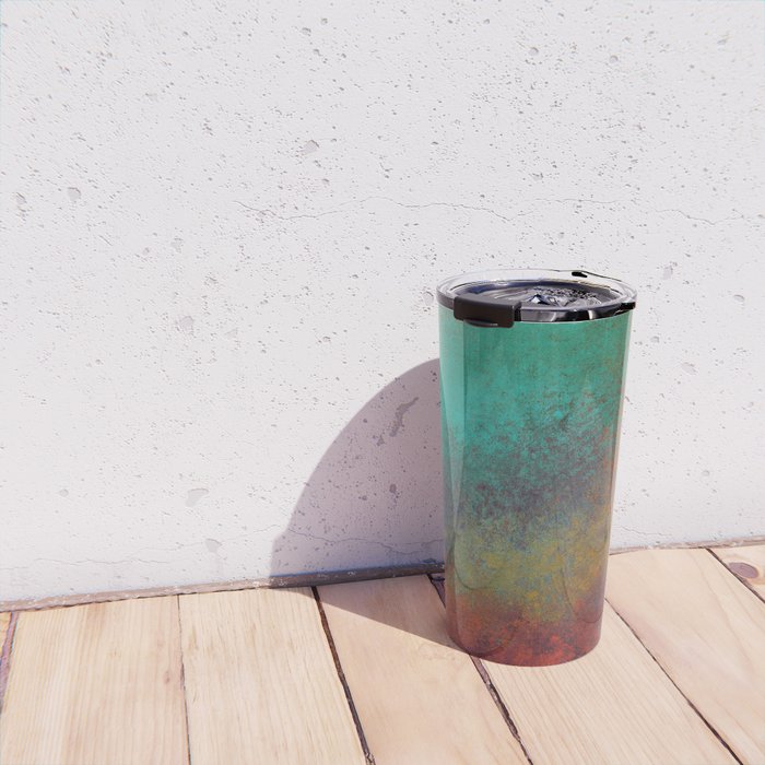 Colorful Rust Aesthetic Grunge Art Travel Mug Gallery Image 4