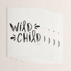 Wild Child - Black Wrapping Paper Gallery Image 3