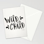 Wild Child - Black Stationery Card Gallery Image 2