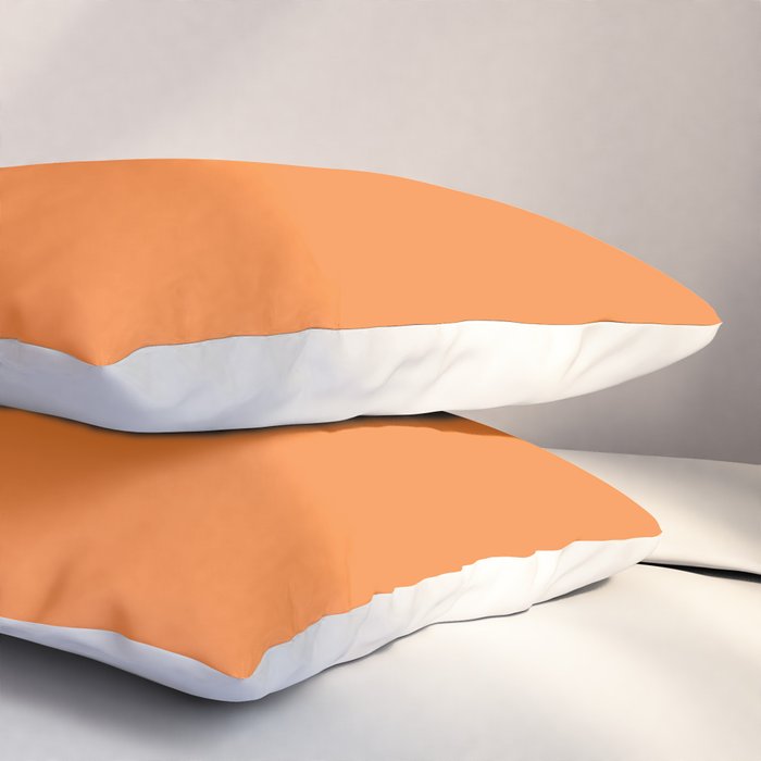 Tangerine - Solid Color Collection Pillow Sham Gallery Image 3