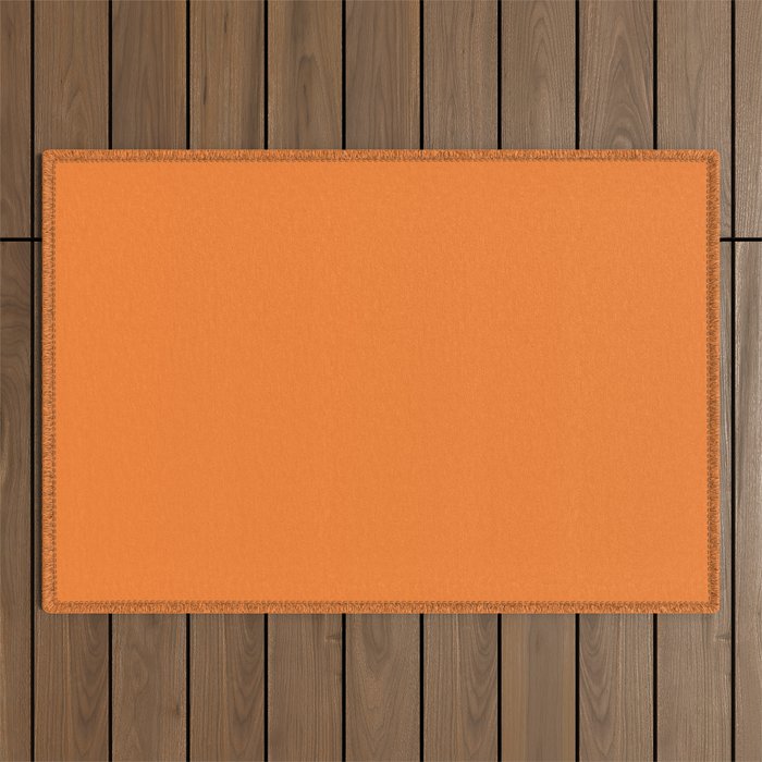 Tangerine - Solid Color Collection Outdoor Rug Gallery Image 1